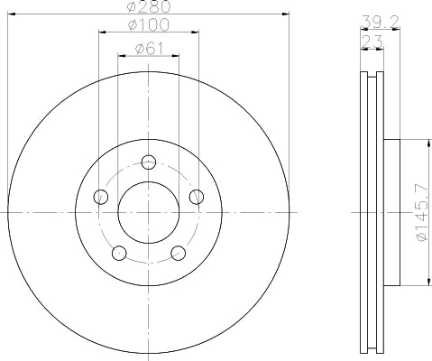 NF PARTS Тормозной диск NF1699251